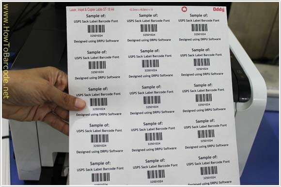 USPS Sack abels after Printing USPS Sack abels after Printing