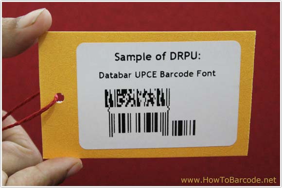Databar UPCE Font Sample