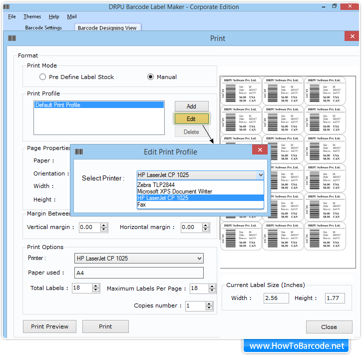 Manual printing option Manual printing option