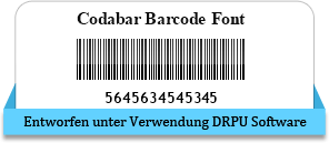Codabar Barcode Font