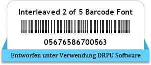 Interleaved 2 of 5 Barcode Font