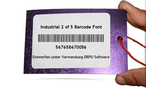 Industrial 2 of 5 Barcode Font