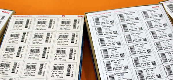 Multiple Barcodes Label