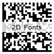 2D Barcode Fonts