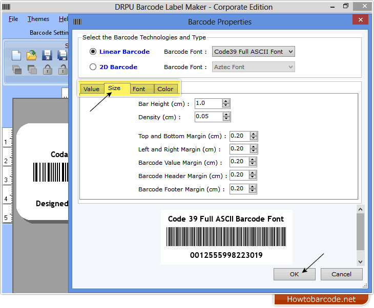 Code39 Full ASCII Barcode font design – HowToBarcode