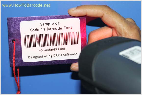 Scan designed code 11 Barcode