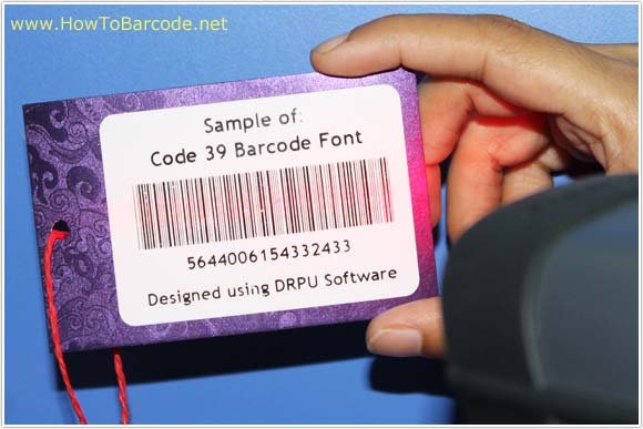 Code 39 Font Scanning Process