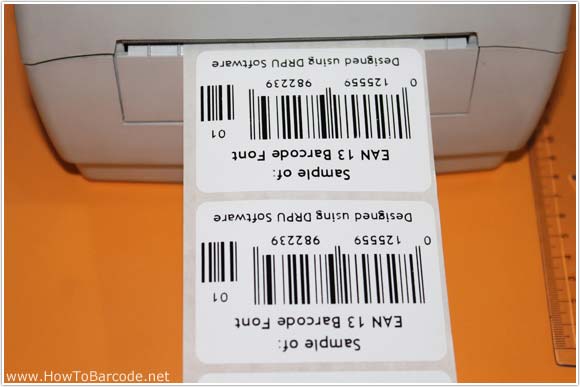 Roll of EAN13 Barcode Labels