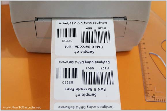  Printed EAN8 Barcode Label