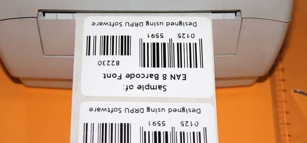 Printing EAN8 Font Labels