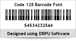 Code 128 Barcode Font