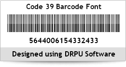 Code 39 Barcode Font