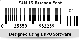 EAN13 Barcode Font