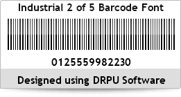 Industrial 2 of 5 Barcode Font