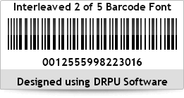 Interleaved 2 of 5 Barcode Font