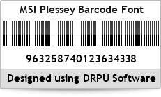 MSI Plessey Barcode Font