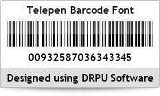 Telepen Barcode Font