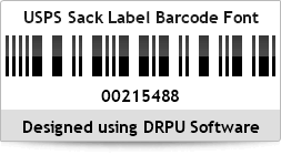 USPS Sack Label Barcode Font