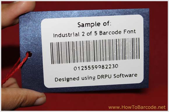 Sample of Industrial Barcode Linear Font