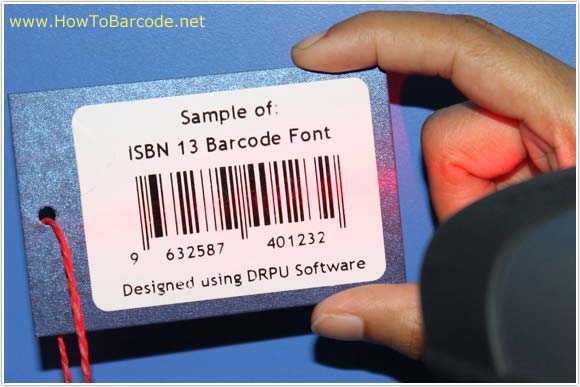 Scanning designed ISBN 13 Barcode Font