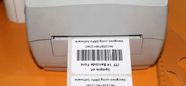 Printing ITF-14 Font Labels