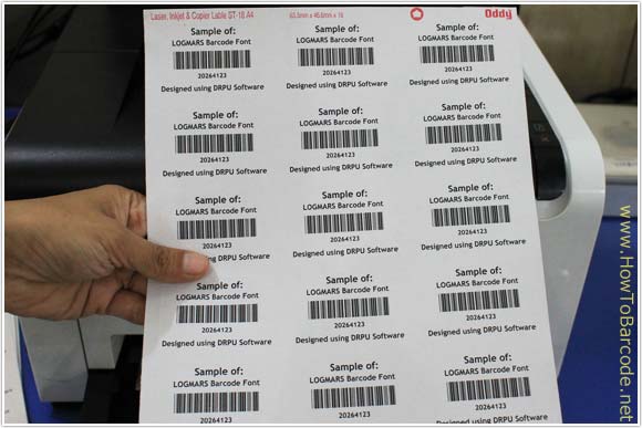 Printed LOGMARS Barcode Labels
