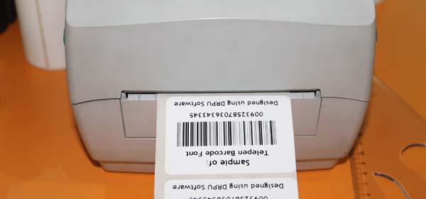 Printing Telepen Font Labels
