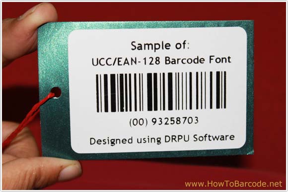UCC/EAN-128 Barcode Font Sample