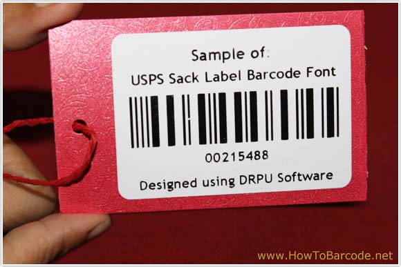 USPS Sack Barcode Font Sample
