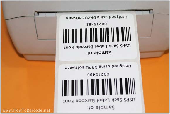 Printed USPS Sack Barcode Labels