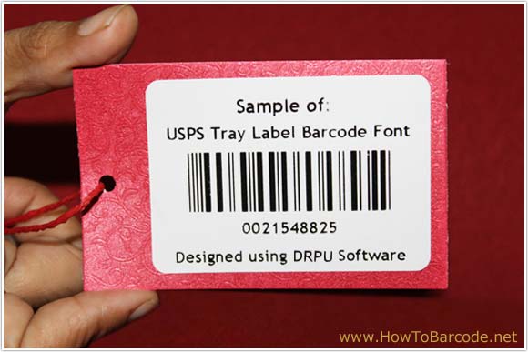 USPS Tray Barcode Font Sample