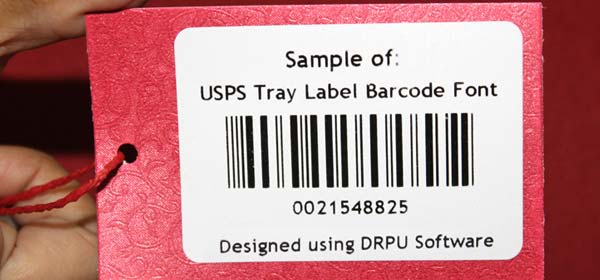 Sample of USPS Tray Label Font