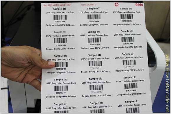 USPS Tray Barcode Labels