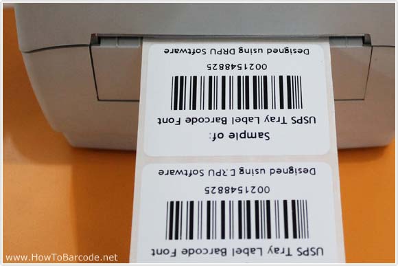 Printed USPS Tray Barcodes