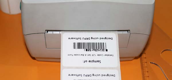 Printing Databar Code 128 Set A Labels
