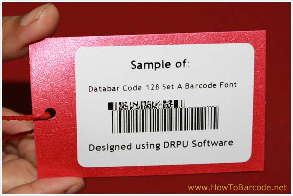 Databar Code 128 SET A Font Sample