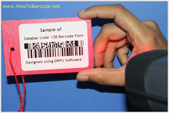 Scanning of Databar Code 128 Barcode