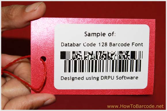 Databar Code 128 Barcode Font Sample