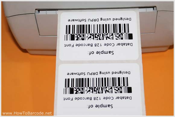 Databar Code 128 Barcode Labels
