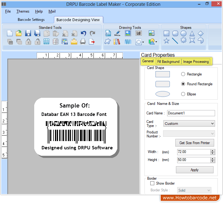 Databar EAN 13 Barcode Font