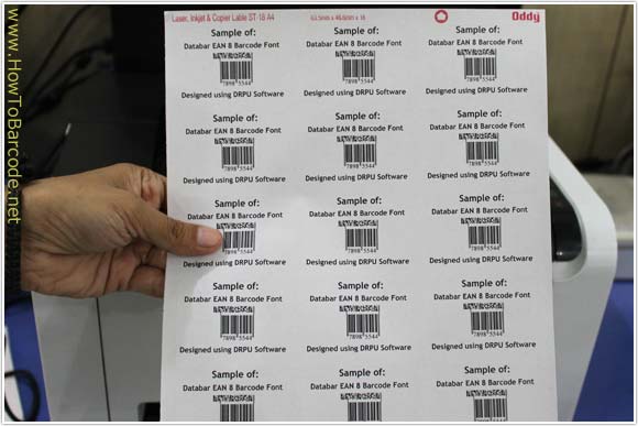 Databar EAN 8 Barcode Labels