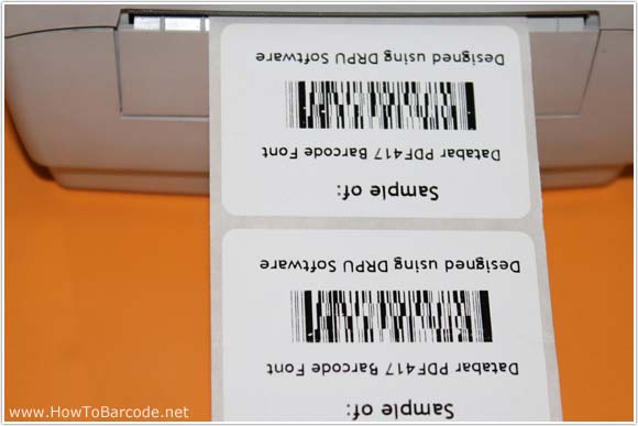 Databar PDF417 Barcode Labels
