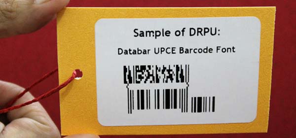 Sample of Databar UPCE 2d Font