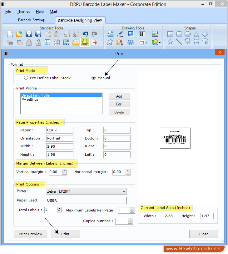 Databar Font Manual Printing