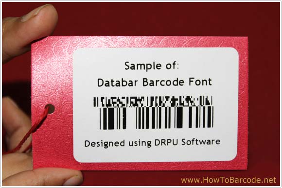 Databar Barcode Font Sample
