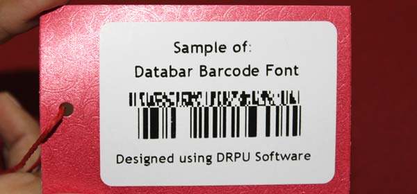 Sample of Databar Barcode Font