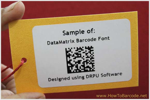 DataMatrix Barcode Font Sample