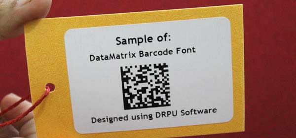 Sample of DataMatrix Barcode Font
