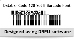 Databar Code 128 Set B Barcode Font