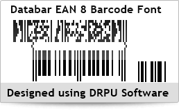 Databar EAN 8 Barcode Font